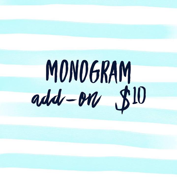 Add a Monogram!
