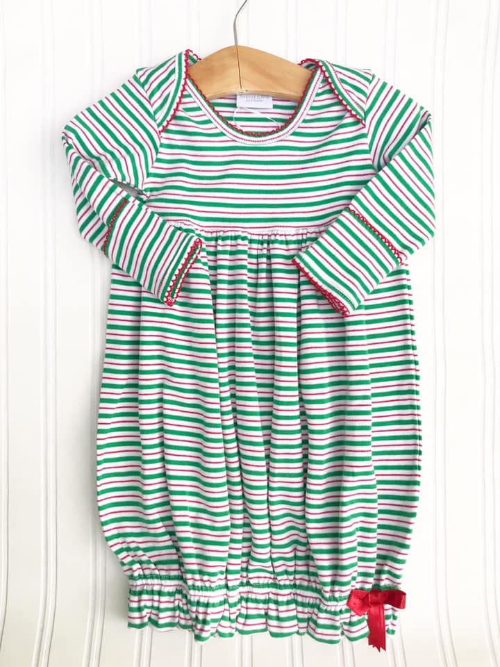 Christmas Stripe Gown~ Squiggles