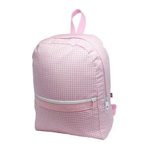 Pink Gingham Backpack-