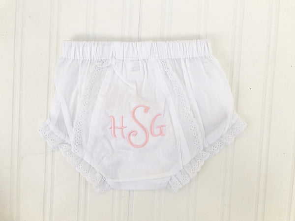 Monogrammed Bloomers- FREE EMBROIDERY