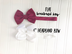 Flat Headband Bows