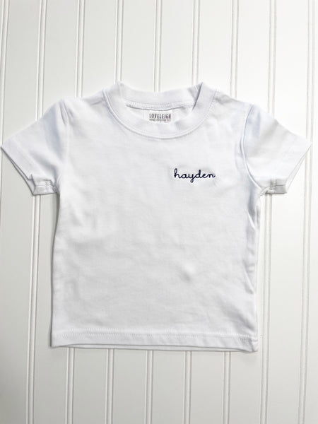 White Monogrammed Shirt-Custom